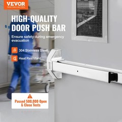 VEVOR Door Push Bar Panic Exit Device, 31” Stainless Steel UL600S