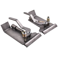 2 Pcs Skid Steer Quick Tach Conversion Adapter Steel For Latch Box Weld-On