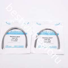 100x 10 Bag Dental Ovoid Stainless Steel Round Arch Wire 012-020 Upper Lower Opt
