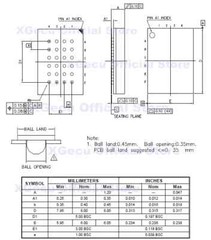 XGecu BGA24 6X8mm 5X5 and 4X6 Ball universal adapter IC socket withSpring Probe