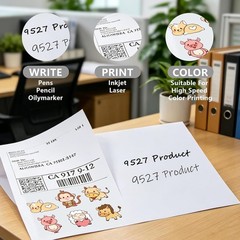 Versatile Self-Adhesive Shipping Labels 8.5×5.5 – 500 Sheets for Home & Business