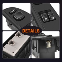 Power Window Switch Front Driver Side For GMC Sierra Chevy Silverado 15883318