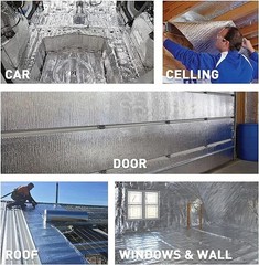 22sqft 80″×40″ Car&Home Interior Heat Sound Deadener Insulation Mat Easy to Cut