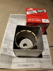 MILWAUKEE 3 in X 2 in 49-57-3000 Steel Hawg 3″ Dia 2″ Deep 3/4″ Threaded Shank