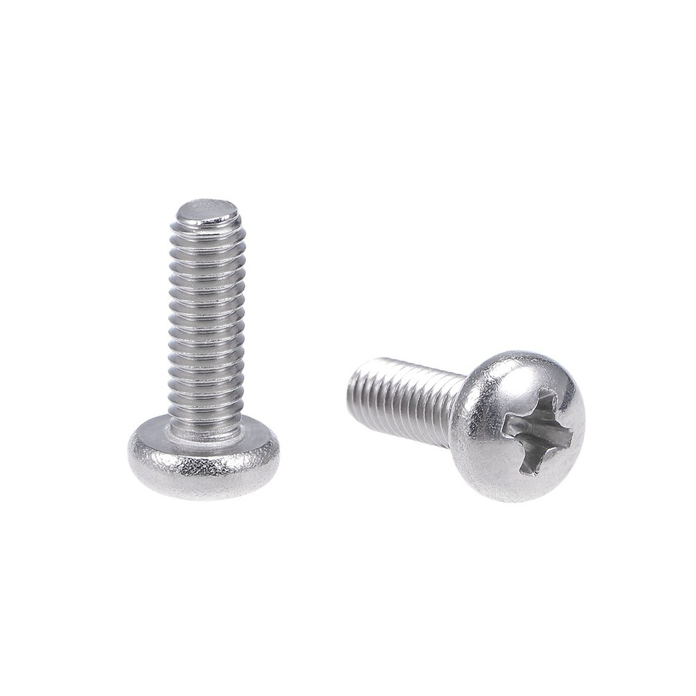 30pcs M4x12mm Machine Screws Pan Phillips Cross Head Screw Fasteners Bolts