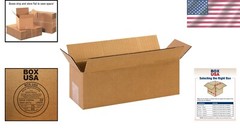 Pack of 25 Corrugated Boxes 12″L x 4″W x 4″H | Perfect for Shipping & Storage