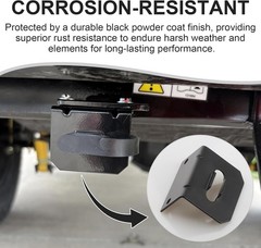 Vehicle-Side Trailer Wiring Harness Mounting Bracket for 4-Way Flat, Gloss Bl…