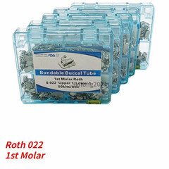 10 Boxes Dental Orthodontic Buccal Tube 1st 2nd Molar Roth MBT 022 Mesh Base