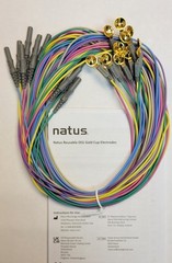 Natus Medical 019-433800 – Gold EEG Cup Electrode 2.5m 10mm 12 Per Pack