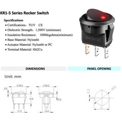 20Pcs/Kit Round Toggle Switch 12V 20A LED Light For Car Auto Boat ON/OFF Switch