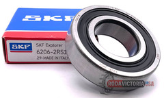 SKF 6206 2RS C3 BALL BEARING, RUBBER SEALED 30x62x16mm