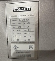 2026 HOBART HL200 20QT. BAKERY DOUGH MIXER W/ BOWL, BOWL GUARD and ALL ATTACHMEN