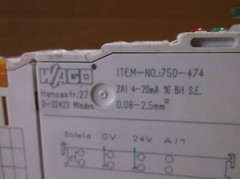 750-474 Wago PLC Slice I/O System 2 Channel Analog Input 750474
