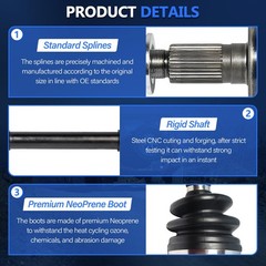 Front Left CV Axle Shaft Assembly for Toyota Camry 02-06 Solara 04-08 2.4L L4