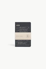 Artik Pack Of 3 Pocket Singer Sewn Notebooks in Coconut – Dotted – NEW
