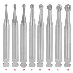 5pcs Dental Round Carbide Bur RA 1# -RA 8# for Slow Speed Latch Type Handpiece