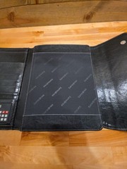 Samsonite Vinyl Tri-Fold Writing Pad, 10 1/2″ x 12 1/2″ Black, Used