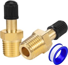1/4″ Inflation Schrader Valve with Push to Connect for 1/4″ OD Air Line Tubin…