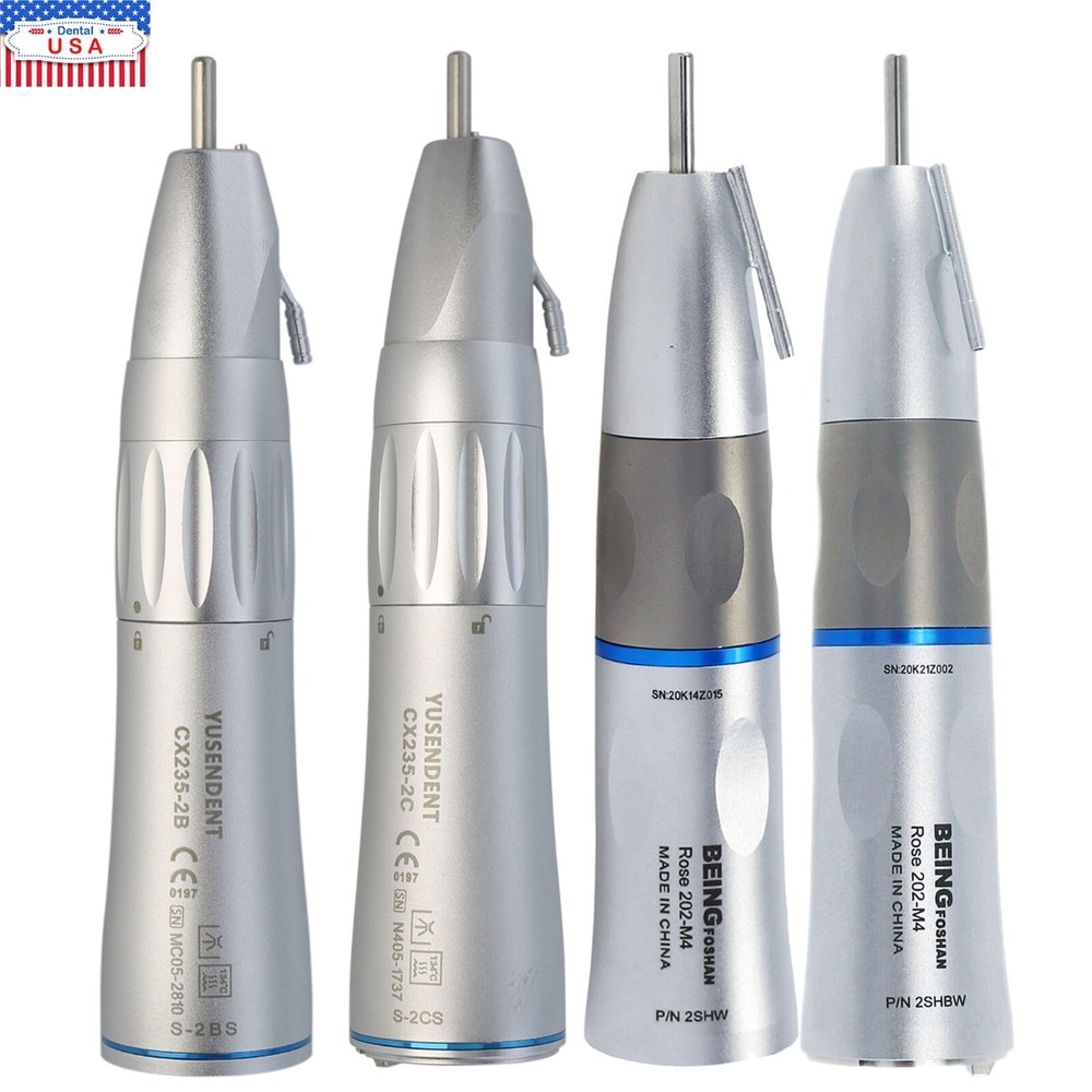 COXO Dental Surgical Straight Handpiece 1:1 Implant Nose Cone Fiber Optic CX235