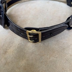Safariland Duty Belt MDL 87V 44/110 4210 Black Solid Brass Buckle Handcuff Cases