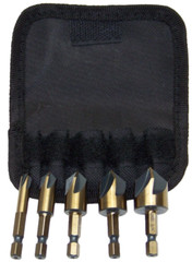 5 pc Industrial Countersink Drill Bit 5 Flutes and 82 Degree Point Counter Sink