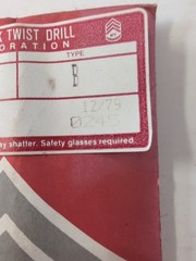 LETTER I DRILL BIT HSS [VINTAGE NEW YORK] “I” .272 6.91 mm (QTY: 1) USA NOS