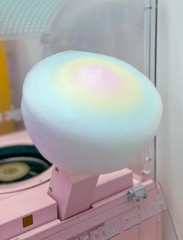 NEW Magic Cotton Candy Semi Automatic Portable Robotic Machine Pink 30x21x18