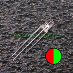 20pcs Red/Green BiColor Dual LED Clear Lens 5mm Common Anode Round 20x Z39
