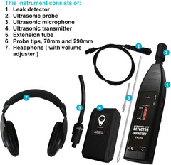 Allsun Pro Ultrasonic Leaking Detector Transmitter Auto Noise Finder, Electronic