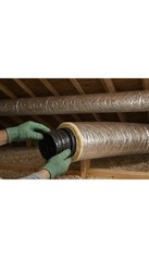 8” x 25 ft R6 Insulated Flex Duct – HVAC Flexible Air Duct, Aluminum