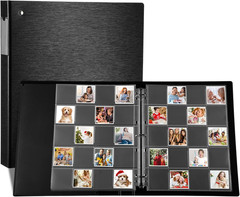 Protective Photo Slide Storage Box Set – 50 Pages Acid Free Protector 3 Ring Poc
