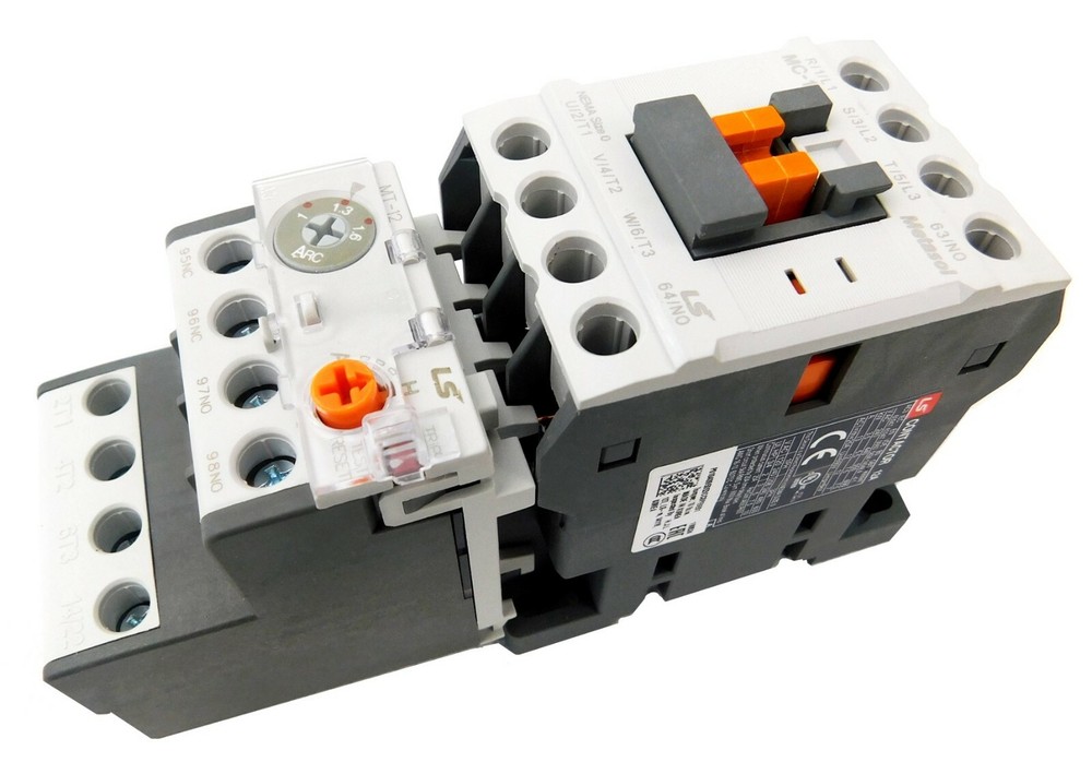 Motor Starter LSis 3 HP @ 460 480V 4-6 Amp Overload 120 Volt Coil Nema Size 1