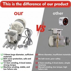 Sewing Machine Servo Motor AC110V 1HP 750W 50-60Hz Speed Adjustable 200-5000 RPM