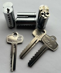 BEST SFIC 7-Pin Core Keyed I/C Lock 3-Keys IC Key Cylinder Commercial Lock Plug