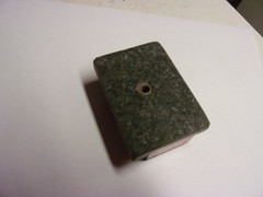 STARRETT Salesman Samples. Black Granite Surface Plate 1x2x3″ w/hand grips