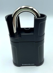FJM Security SX-875 4-Dial Combination Padlock Shrouded Shackle Blk New