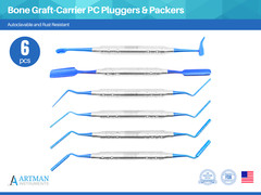 Implant Bone Graft-Carrier Plasma Coated Pluggers & Packer 6pcs ARTMAN