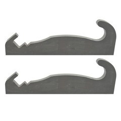 2pcs Steel Quick Attach Bracket 1-1/2″ For Cat Fusion Coupler Loader mounts