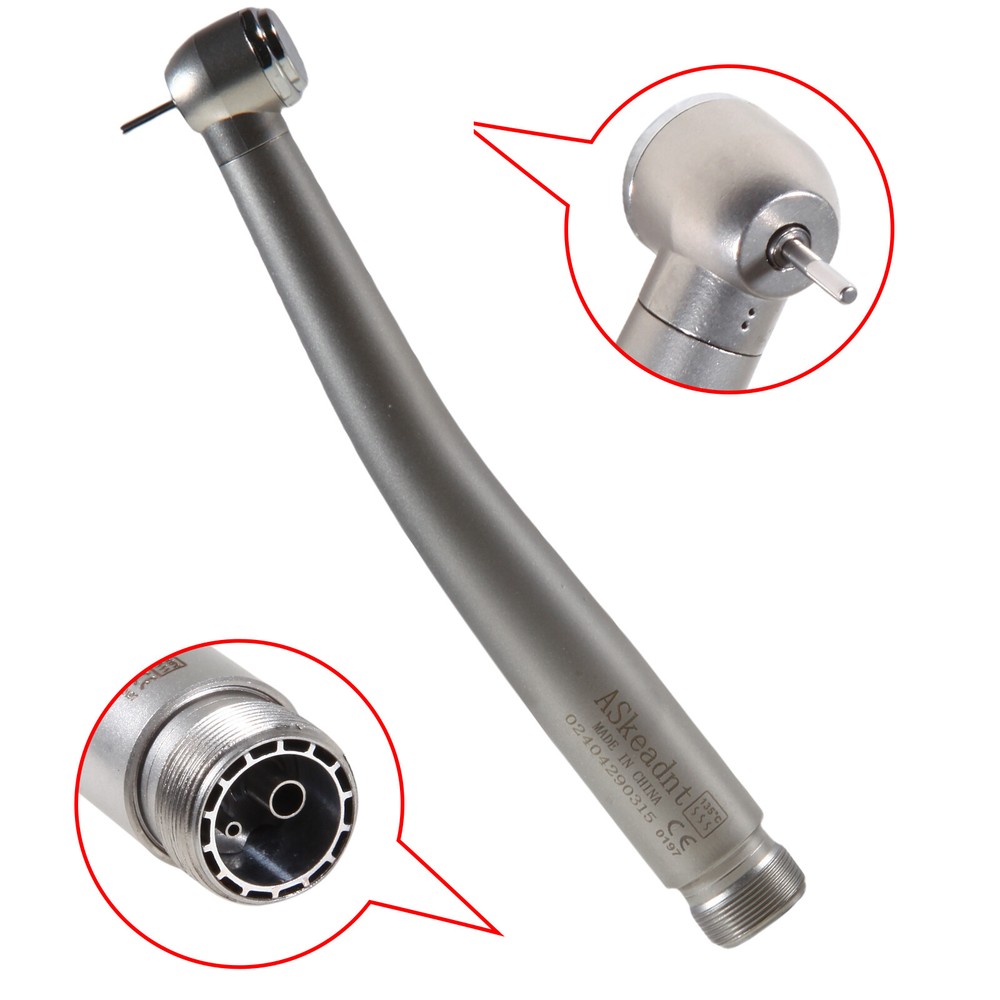ASkeadnt NSK Style Dental High Speed Handpiece Push Button Turbine 2Hole 4Hole