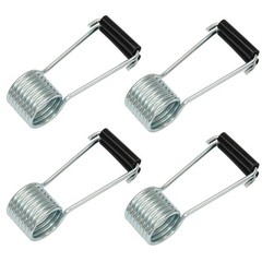 Litoexpe 4 Pack Universal Butterfly Spring Door Closer with Rubber Bumpers Se…