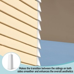 Elegant 8 Inch White Aluminum Siding Corner Caps – Easy Installation Included