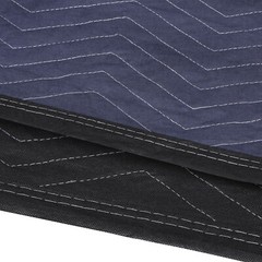 48 Moving Blankets 80″x72″ Protective Shipping Packing Pads Furniture Blue/Black