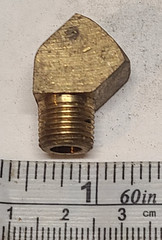 NEW BRASS 45° STREET ELBOW 1/8″ MNPT X 1/8″ FNPT
