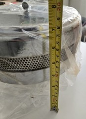 Vacuum Pump Oil Mist Exhaust Filter / Large / KF40 Flange / 10″ Diameter