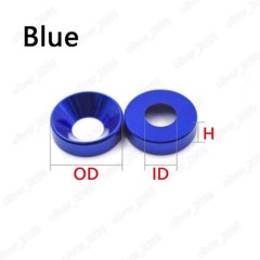 Aluminum 6061 Fisheye Washer Bumpy Countersunk Gasket M2 M3 M4 M5 M6 M8