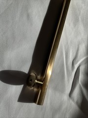 Emtek Assa Abloy Freestone Cabinet Pull 10″ Center to Center Satin Brass