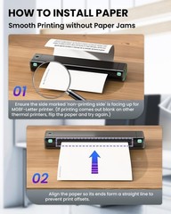 Inkless 8.5×11 Thermal Paper, 100 Sheets, Ideal for Portable Letter Printers