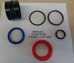 Replaces ALLIED Part number X1349 seal kit (2″ bore X 1-1/2″ Rod) (See text)