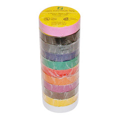 JVCC E-Tape Colored Electrical Tape: 3/4 in. x 66 ft. (Green)
