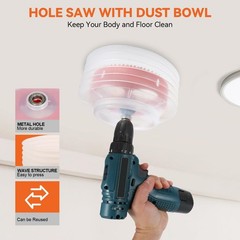 6 1/8 Hole Saw for Recessed Lights, 6.125 Inch Bi-Metal 6-1/8 inch, orange